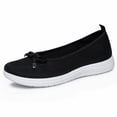 thumbnail image 6 of YHAJDS Fashion Shoes for Women Plus Size Solid Color Knit Mesh Breathable Daily Walking Loafers Flats, 6 of 8