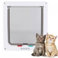 thumbnail image 1 of Pet Entry Door, Lockable Cat Flap Door, Transparent Flap For Window Door, 1 of 8