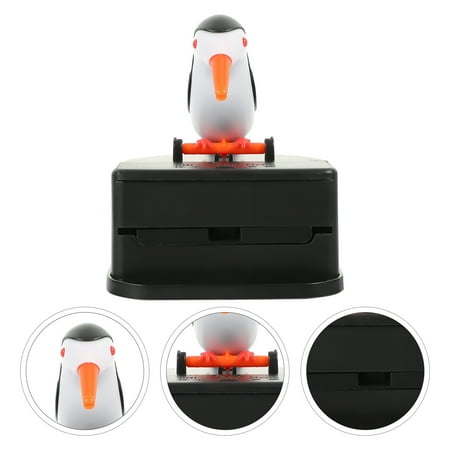 

GOOHOCHY Bird Toothpick Box Holder Portable Animal Gift Travel Black