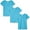 Aqua, variant on Aquaguard Girls' V-Neck Fine Jersey T-Shirt (3 Pack)