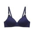 thumbnail image 1 of Danhjin Bras for Women Bra Soild Wire Free Underwear One-Piece Bra Everyday Small Cup Underwear Bralettes for Women with Support - Summer Savings Clearance, 1 of 2