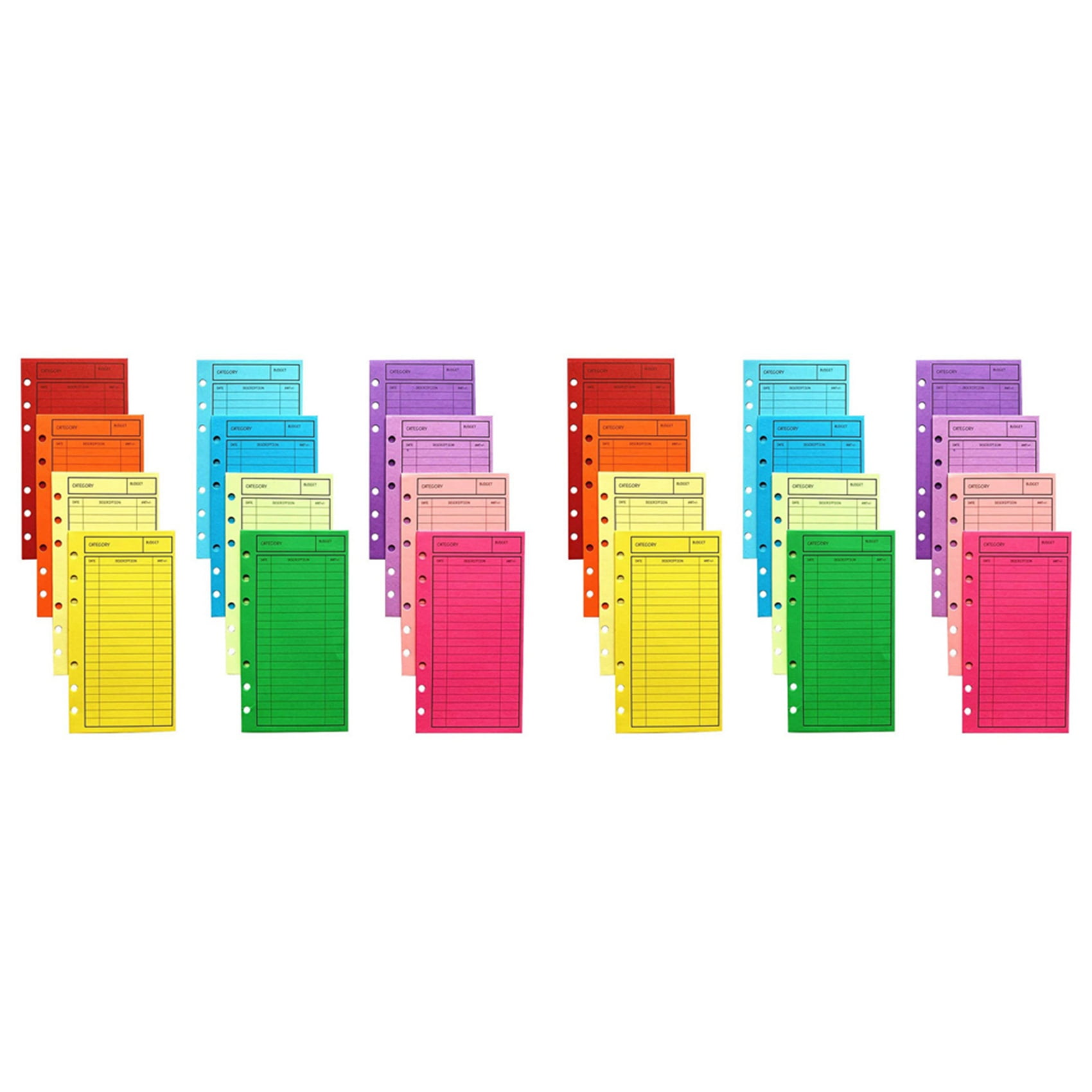 24 Budget Envelopes, Card Cash Envelope System, Save Money, Various