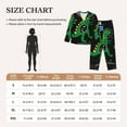 thumbnail image 6 of Junzan Space Dino Cartoon Black Print Womens Pajama Sets,Long Sleeve Button Down For Women Pjs 2 Piece, 6 of 9