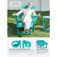 thumbnail image 6 of KINGYES Folding Adjustable Adirondack Chair with Retractable Ottoman Set of 4 for Patio Garden, Aruba, 6 of 7