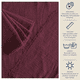 thumbnail image 3 of Servilletas de tela MACAR 8 Pack Lino 100% Algodón Tinto, 3 of 5