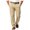 Khaki, variant on Casual Mens Pants Men's Vintage Classic Fit Stretch Twill Pants Navy,L