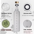 thumbnail image 4 of Muyoka Botella de agua deportiva motivacional de 32 oz con marcador de tiempo Taza de agua a prueba de fugas sin BPA Muyoka Hogar, 4 of 7