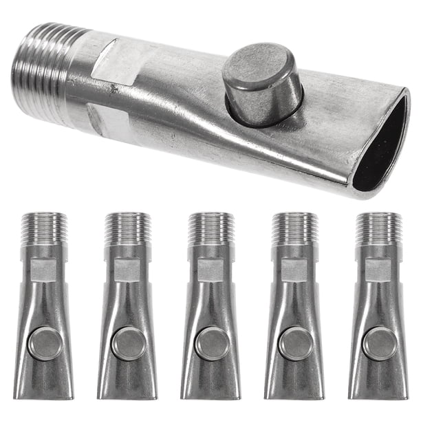 5 piezas de cerdo de cerdo acero inoxidable alimentadores de cerdo automáticos lechones para beber herramientas