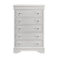 thumbnail image 5 of Blaze Modern Style Twin 5PC bedroom set made with Wood & LED Headboard in White, 5 of 18