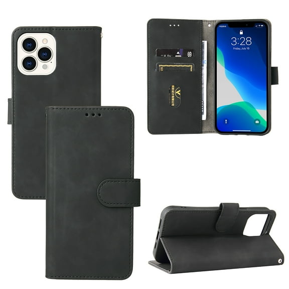 iPhone 14 Pro Max Case, TECH CIRCLE PU Leather Wallet Flip Card Slots Cover Money Pocket Magnetic Closure Stand Kickstand Folio Phone Protective Case For iPhone 14 Pro Max 6.7 inch,Black