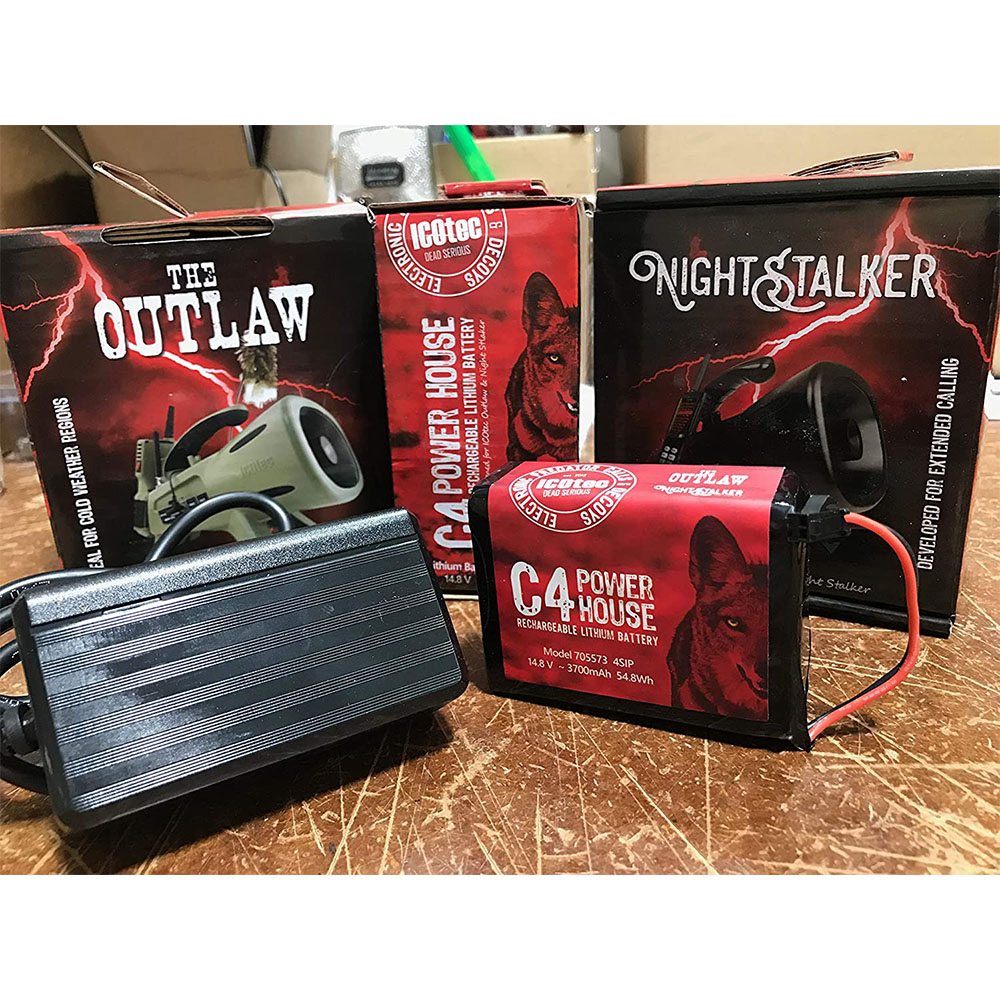 ICOtec C4 Power House Rechargeable Lithium Battery & Charger Pack - F&T...