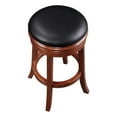 thumbnail image 2 of Boraam Wood Backless Swivel Bar Stool in Cherry Finish, 2 of 5