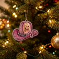 thumbnail image 7 of Dolly Pink Ornament, Acrylic Christmas Tree & Car Hanging Decoration, Glitter Country Music Fan Gift, Sparkling Pink Charm for Tree or Car, 7 of 7