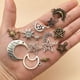 thumbnail image 4 of Paquete de 76 colgantes SSuperp vintage de plata forma estrella luna sol, 4 of 4