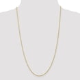 thumbnail image 2 of Solid 10k Yellow Gold 1.5 mm Loose Rope Chain Necklace 20" - with Secure Lobster Lock Clasp, 2 of 5