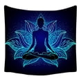 thumbnail image 1 of Tapestry Lotus Yoga para pared de meditación, 150 x 150 cm, microtela, 1 of 2
