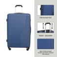 thumbnail image 6 of 3 Piece Hardside Luggage Sets, Hardshell Suitcase Lightweight Durable Spinner Wheels with Packing Cubes,Navy, 6 of 6