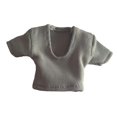 thumbnail image 2 of Camisa de Figura Femenina de 6 Pulgadas, Ropa de Figura Femenina, Decoración de Muñecas, Accesorios de Disfraz Coleccionables, Ropa de Muñeca Suave, 1 Gris, 2 of 8