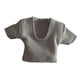 thumbnail image 2 of Figuras de acción a escala 1/12, camisa, ropa para muñecas, decoración de muñecas en miniatura, ropa suave Gris, 2 of 9