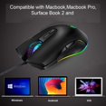 thumbnail image 2 of SAMA Souris de Jeu Ergonomique, Filaire USB RGB avec 4 modes de Rétroéclairage, 2 of 7