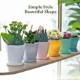 thumbnail image 3 of 6 Pack 5.1 Inch Plastic Plant Pots With Saucers, 3 of 5