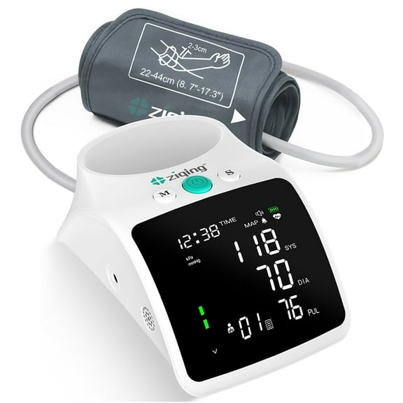 Automatic Upper Arm Blood Pressure Monitor - Dual User Mode & Cuff Storage,Large LED Screen for Home Use
