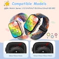 thumbnail image 2 of XiHAMA Braided Bands Compatible with Kids Apple Watch Band, Adjustable for Small Wrist | Compatible with Series 1-10/SE/Ultra | 38/40/41/42/44/45mm/46mm/49mmSoft & Durable Replacement Strap, 2 of 7