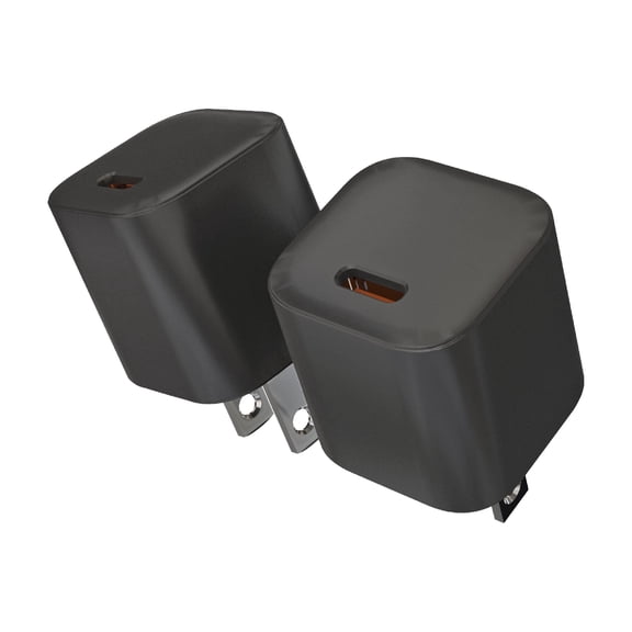 IJS USB C Charger Block, Ultra-Compact 20W Fast Charging Power Adapter (2 Pack)