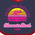 thumbnail image 4 of Inktastic Summer Enjoy the Sunshine Clearwater Beach Florida in Pink Boys or Girls Baby Bib, 4 of 4