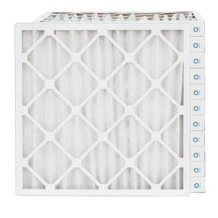 

25x25x2 MERV 11 ( MPR 1000 FPR 7-8 ) Pleated 2 Air Filters for AC and Furnace. Case of 12. Exact Size: 24-1/2 x 24-1/2 x 1-3/4
