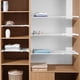 thumbnail image 3 of ER Organizador de armario ajustable, estante de almacenamiento, estante de cocina montado en la pared, armario ahorrador de espacio, estantes decorativos, soportes de armario brillar Electrónica, 3 of 5
