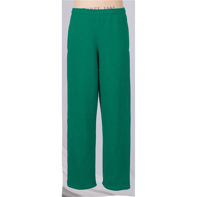 Soffe - soffe big boys' open bottom heavy weight pocket sweatpant, dark green, x-large - Walmart
