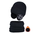 thumbnail image 2 of D GROEE Winter Neck Warp Set Winter Children Hat Scarf Set Printed Thickened Elastic Warm Anti slip Soft Dome Windproof Ear Neck Neck Warp Set, 2 of 8