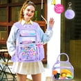 thumbnail image 3 of Mochila AGSDON Transparente Morada para Niñas 3 Piezas, 3 of 8