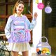 thumbnail image 3 of Mochila AGSDON Transparente Morada para Niñas 3 Piezas, 3 of 8