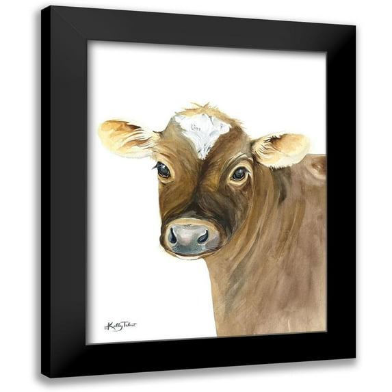 Talent, Kelley 12x14 Black Modern Framed Museum Art Print Titled - Buddy the Cow