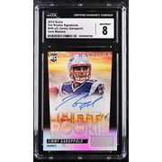 Graded 2014 Score Hot Rookies Gem Masters Rookie Auto Jimmy Garoppolo #11 /1 CGC 8