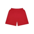 thumbnail image 4 of LiiYii Kids Basketball Mesh Shorts Boys Athletic Performance Booty Shorts Drawstring Boyshorts Red 22, 4 of 5