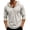 112#Gray, variant on Men's 3/4 Sleeve Hooded Sweatshirt Loose V-Neck Drawstring Hoodie Breathable Daily Workout Beach Shirts Pink M