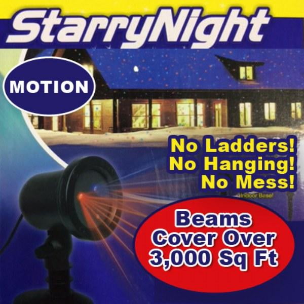 Starry Night Red and Purple Laser Light