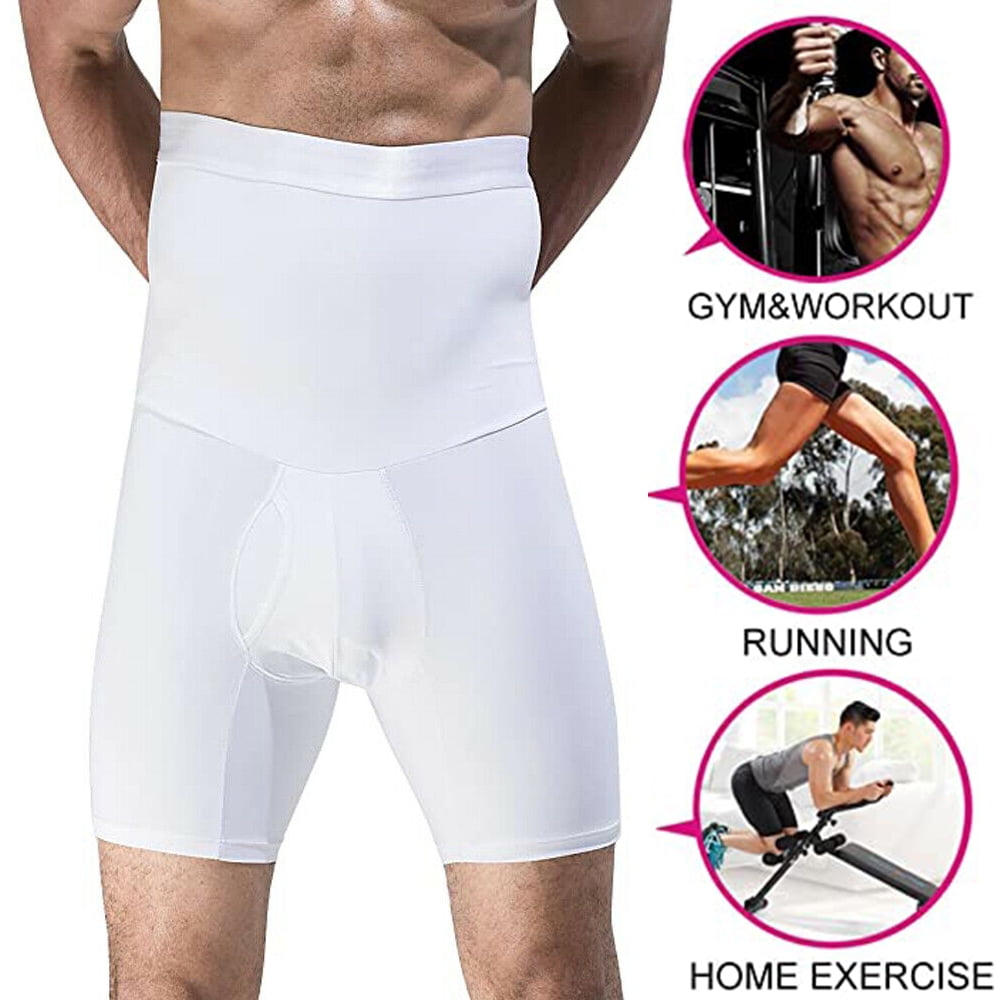 Buy TELEWEE Men Tummy Control Shorts High Waist Underwear Slimming