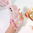 thumbnail image 5 of Compatible for iPhone 11 Case Clear Cute Flower Floral with Chain for Girls Women Pattern Soft TPU Shockproof Protective Girly for iPhone 11-Pink Flower, 5 of 14