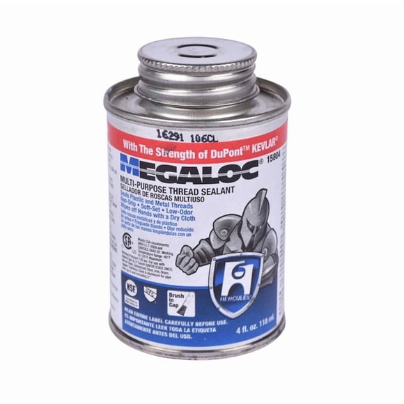 Sellador de roscas OATEY Hercules Megaloc Blue 118 ml