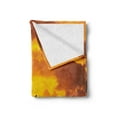 thumbnail image 2 of Birds Soft Flannel Fleece Throw Blanket, V Shaped Formation Flying in Cloudy Scenic Sky with Majestic Sunset Cloudscape Print, Cozy Plush for Indoor and Outdoor Use, 50" x 70", Orange, by Ambesonne, 2 of 5