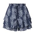 thumbnail image 3 of Womens Festival Shorts Skirts Tie Front Casual Breathable Summer Shorts Holiday Outfits, 3 of 4