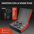 thumbnail image 2 of A-Premium Set of 4 Ignition Coil Pack and Iridium Spark Plugs Compatible with Honda Civic 2012-2015 1.8L & Acura ILX 2013-2015 2.0L, Replace# 30520R1AA01, NGK97390, 2 of 8