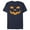 Navy Blue, variant on Men's CHIN UP Halloween Jack o' Lantern Face Graphic Tee Navy Blue Medium