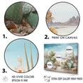 thumbnail image 3 of Designart "Beachside Cactus Composition" Cactus Wall Art Living Room, 3 of 7