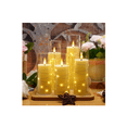thumbnail image 5 of Velas Led Grande Flama Realista Vaso De Cristal Remoto 5 pcs, Blanco, 5 of 5