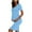 Blue, variant on Maternity Dress For Photoshoot Womens Short Sleeve Breast-Feeding Maternity Nursing Dress Bodycon Pregnancy Scoop Neck Ruched Midi Fitted Dresses For Women 2174